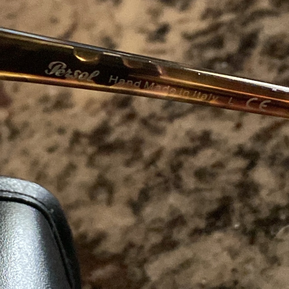 PERSOL DARK BROWN TORTOISE HAND MADE IN ITALY SUNGLASSES - Picture 9 of 11